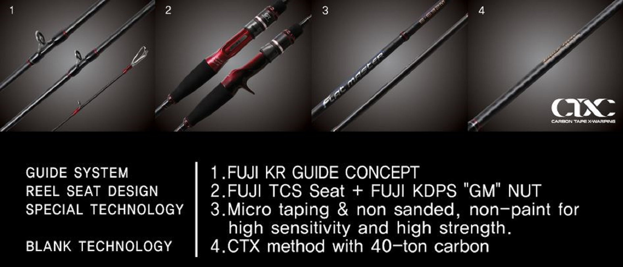 NS Black Hole Rod Baitcast Flat Master Gwangda B-652ML (4666)